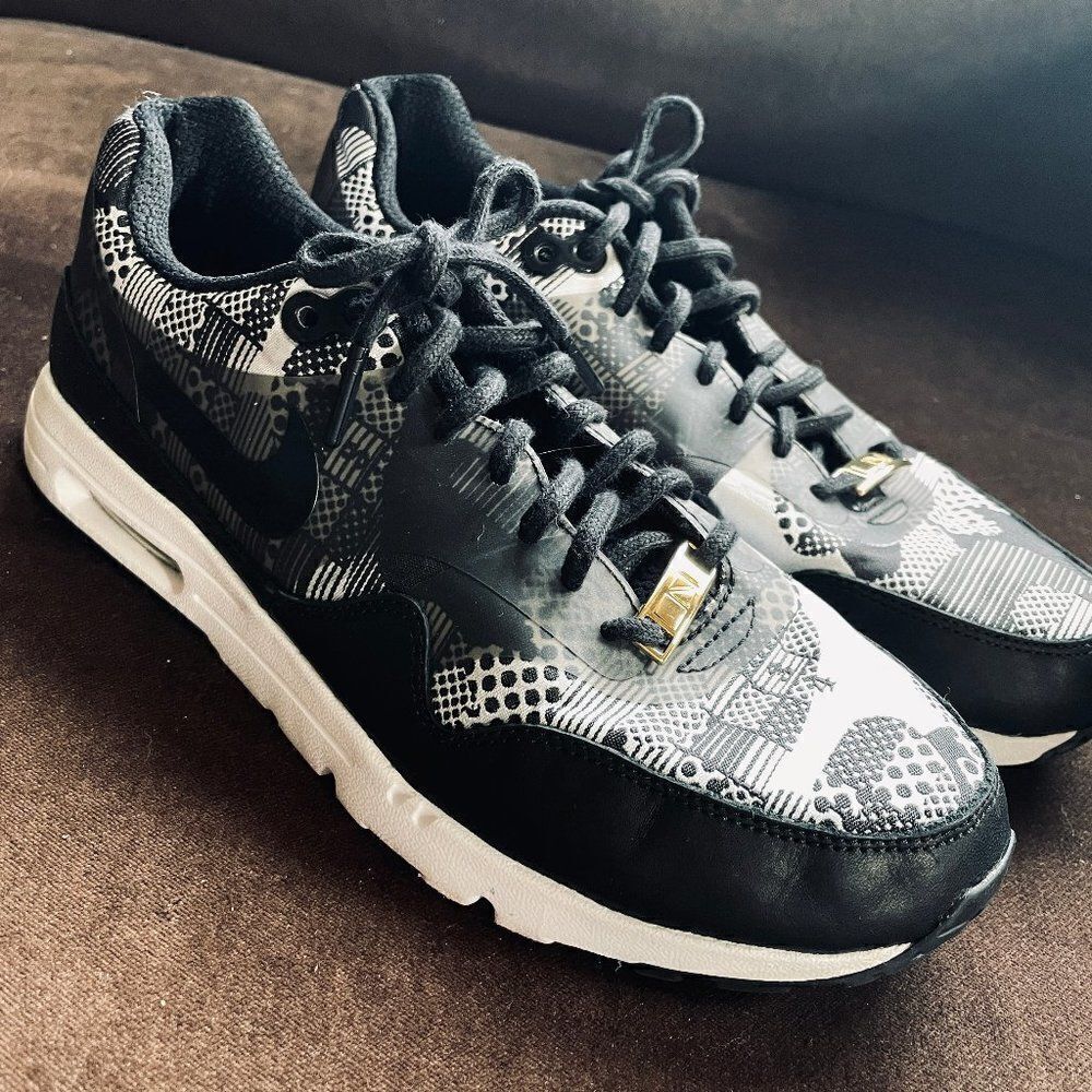 Mint Nike Air Max 1 Premium BHM Black White OREO 8.5 US 40 EUR - Picture 2 of 16